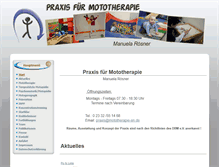 Tablet Screenshot of mototherapie-en.de